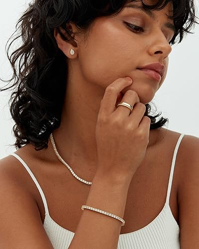 Moissanite Tennis bracelet Size  | Gold 18k