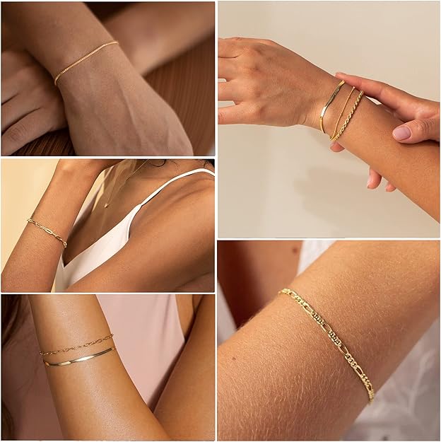 Bella Vernetta bracelet set | Gold 16k
